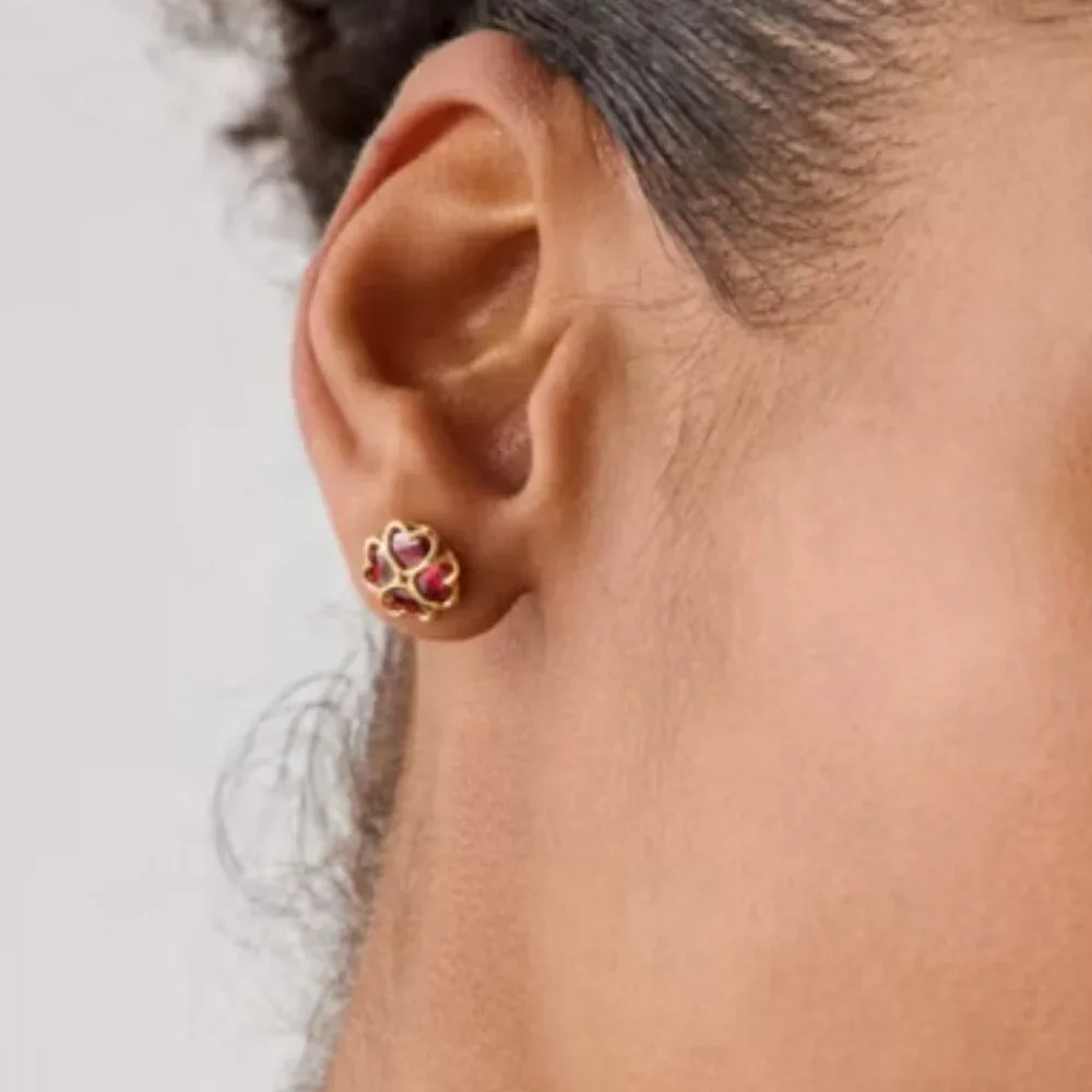 kate spade Ruby Something Sparkly Spade Studs/NWT - Picture 2 of 9